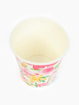 Цена за 10 шт. Стакан одноразовый бумажный Акварельные цветы, 250 мл