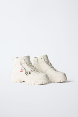 CHUNKY HIGH-TOP SNEAKERS WITH CHARMS - Zara фото 12