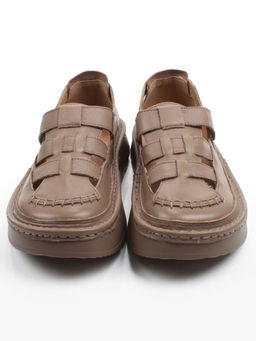 06-2192-5 DK. BEIGE Туфли женские (натуральная кожа)