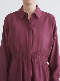Oversize Modal Kar???ml? Kad?n G?mlek Tunik
