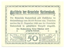 50 геллеров 1920 года Австрия Нотгельд