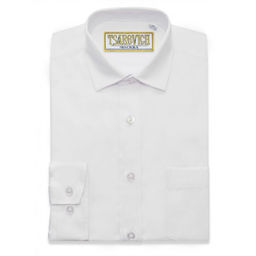 Рубашка БЕЛАЯ школьная длинный рукав, приталенная, тм - Царевич фото 16