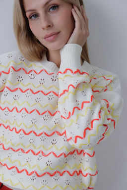 10237 Джемпер белый с декором - Martichelli фото 17