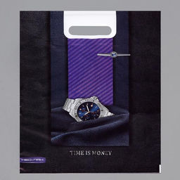 Цена за 25 шт. Пакет «Время», полиэтиленовый, с вырубной ручкой, 30×40 см, 60 мкм