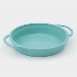 Форма для выпечки Круг с ручками, силикон, 30.5?25?4.7 см (внутренний диаметр 24.7 см), бирюзовая - Simaland фото 2