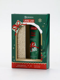 Подарочный набор новогодний Happy New Year: крем для рук и пилочка для ногтей, питание, URAL LAB