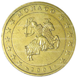 50 евроцентов 2001 года Монако