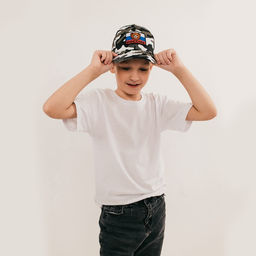 Детская кепка Военный, нашивка мишка, р. 5254