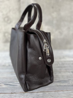 Женская кожаная сумка тоут 3120 Кофе - Sergio valentini фото 9