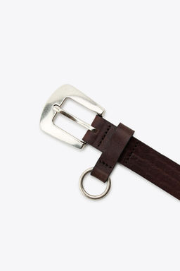 LEATHER RING BELT - Zara фото 3