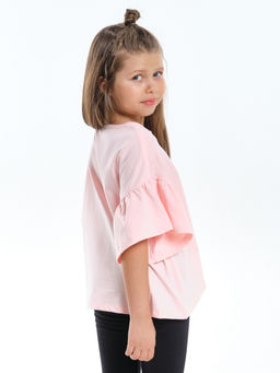Футболка подростковая одежда UD 7909 крем-розовый - Mini maxi фото 2