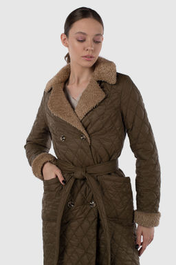 05-2098 Куртка женская зимняя (пояс) - El podio фото 6