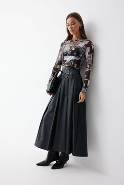 Юбка LYUSHe 4223 черный  фото 6