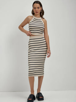 CONTE LDK 2336 Юбка женская beige-black - Conte elegant фото 2