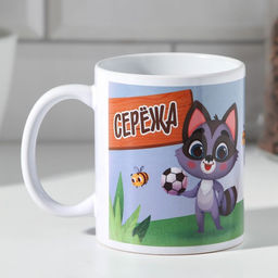 Кружка сублимация Сережа 320 мл, с нанесением