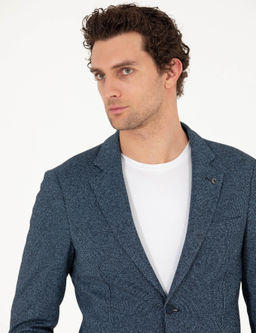 Lacivert Slim Fit Ceket