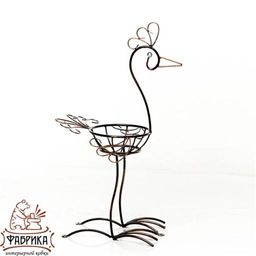 Цветочница Птица большая 95-002-BG - Фабрика интерьерной ковки фото 3