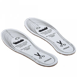 Стельки "Зимние" рр 39-45, вкладные, универсальные, нетканное полотно, мех, лавсан (Россия)