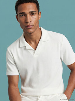 Polo Yaka Dokulu Erkek Ti??rt