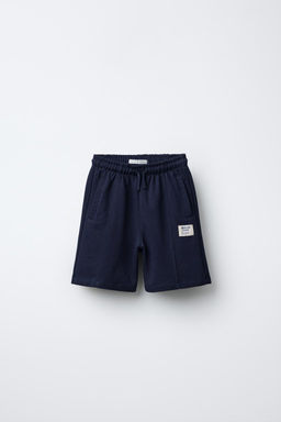 ZIP-UP SWEATSHIRT AND LABELLED BERMUDA SHORTS SET - Zara фото 8