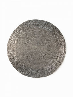 Салфетка сервировочная D35 серый бисер