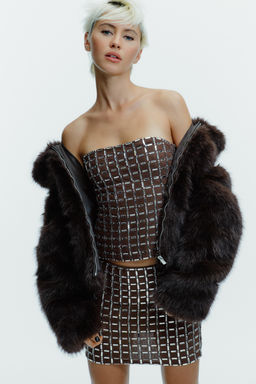 SHINY MINI SKIRT - Zara фото 2