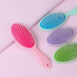 Расчёска массажная, 7×22 (±1) см, МИКС