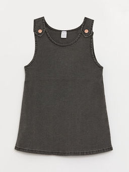 Bisiklet Yaka K?z Bebek Jean Elbise