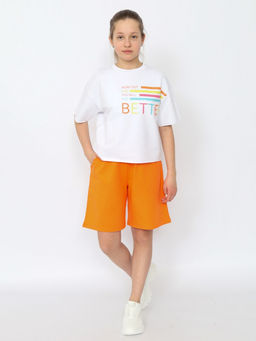 CRB wear/CSJG 70490-29-409 Шорты для девочки,оранжевый/Ex.Cherubino фото 3