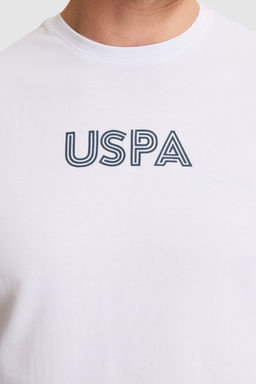 Erkek Beyaz Regular Fit Bisiklet Yaka Basic Ti__rt - U.s. polo assn фото 6