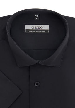 Сорочка мужская короткий рукав GREG 340/109/BLK