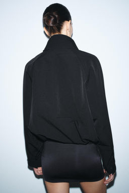 BOMBER OVERSIZE CREMALLERA / Negro - Zara фото 3