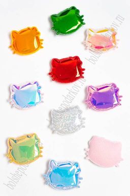 Патч глянец "Котёнок" 3*3,5 см (30 шт) SF-2972, ассорти