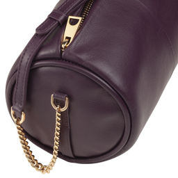 Итальянская кожаная сумка DuDu Bags серии Abigail | темно-фиолетовый - Dudubags фото 5