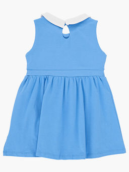 Платье для девочки с воротником UD 1500 голубой - Mini maxi фото 4