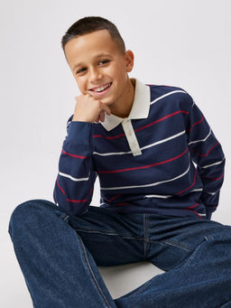 ACOOLA / Брюки джинсовые детские для мальчиков Zaizen темно-синий  фото 4