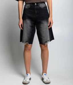 Джинсовые шорты #КТ7781 (1), чёрный - Dommod фото 2