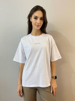 K10971 Футболка OVER SIZE БЕЛЫЙ