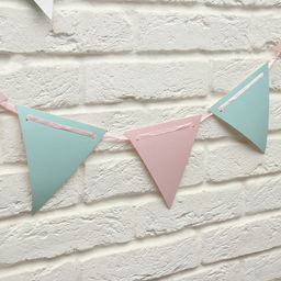 Гирлянда на ленте «Розовый и голубой» 400 см