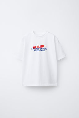 CAMISETA ESTAMPADO TEXTO / Blanco