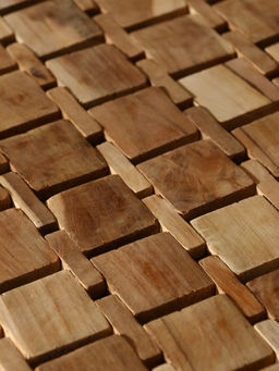 Коврик из тикового дерева, 40×30×0.7 см