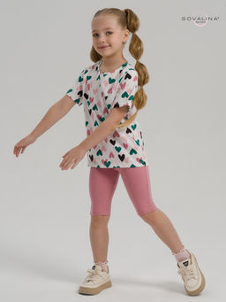 Костюм Актив зеленые сердечки-сухая роза - Sovalina фото 22