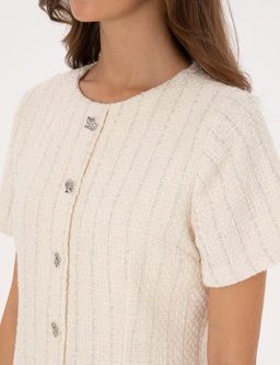 Ekru Regular Fit Dokuma Elbise - Pierre cardin фото 6