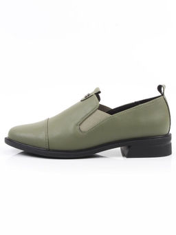 06-M47-18 GREEN Туфли женские (натуральная кожа)