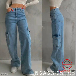 Джинсы карго с высокой посадкой - Bruno фото 2