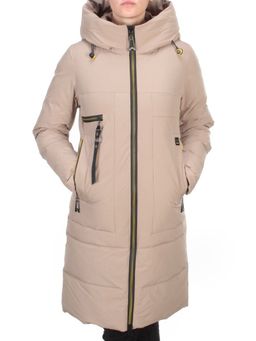 888 BEIGE Пальто зимнее женское VINVELLA (200 гр. холлофайбер) - Fashion фото 2