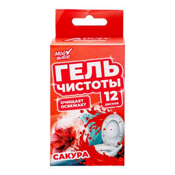 Гелевый освежитель для унитаза с дозатором, Сакура, 45 г