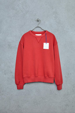 STORIESZ - SUDADERA LISA RIB / Rojo vivo - Zara фото 5