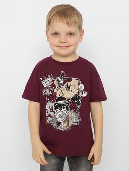 CRB wear/CWKB 63231-44-328 Футболка для мальчика,фиолетовый/Ex.Cherubino