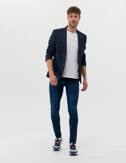 Lacivert Slim Fit Jean Pantolon